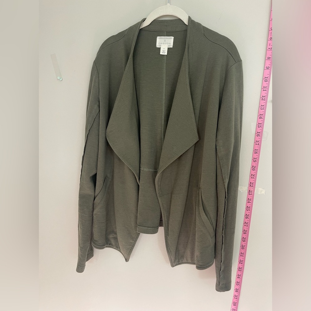 Caslon Sage Green Knit Cardigan